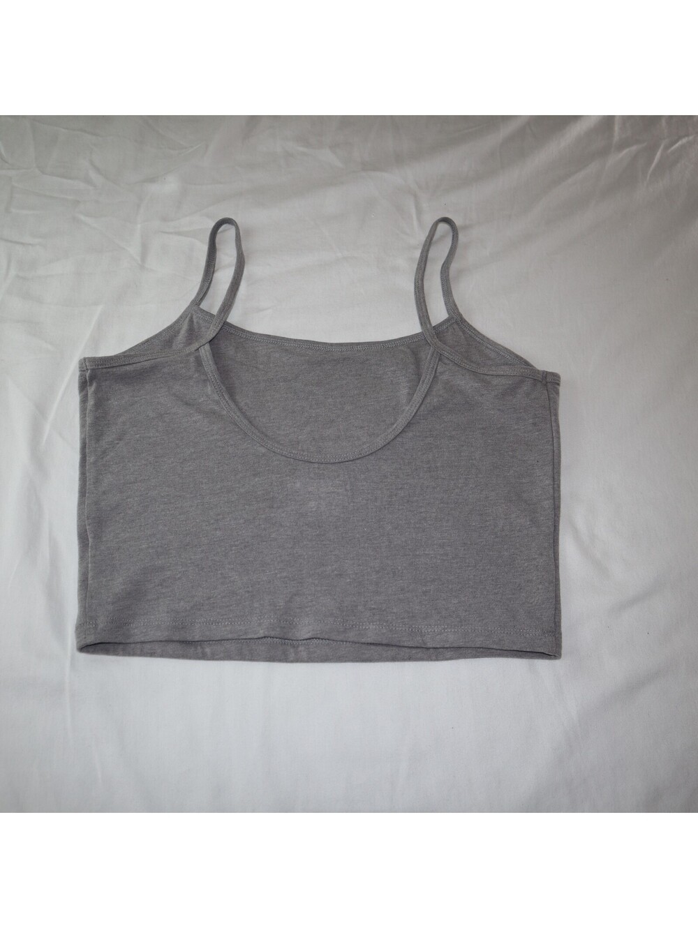 Wild Fable Girls Crop Tank Top Size M Gray